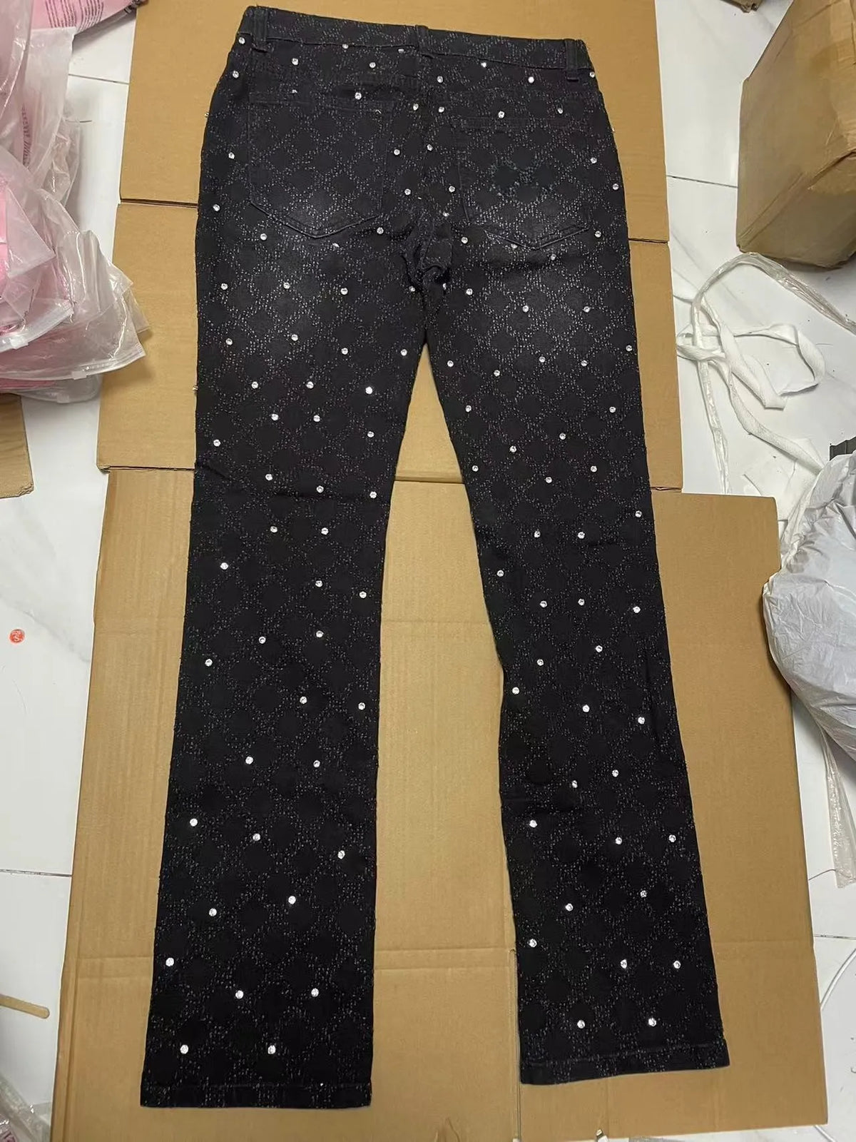 High Quality Plus Size Men's Jeans Custom Logo Vintage Fashion Denim Straight Style Mid Waist Waterproof Feature Wholesale