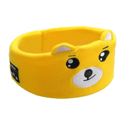 Soft Elastic Comfortable Wireless Music Earphones Kids Animal Sleeping Headphones Eye Mask Bluetooth V5.0 Headphones Headband