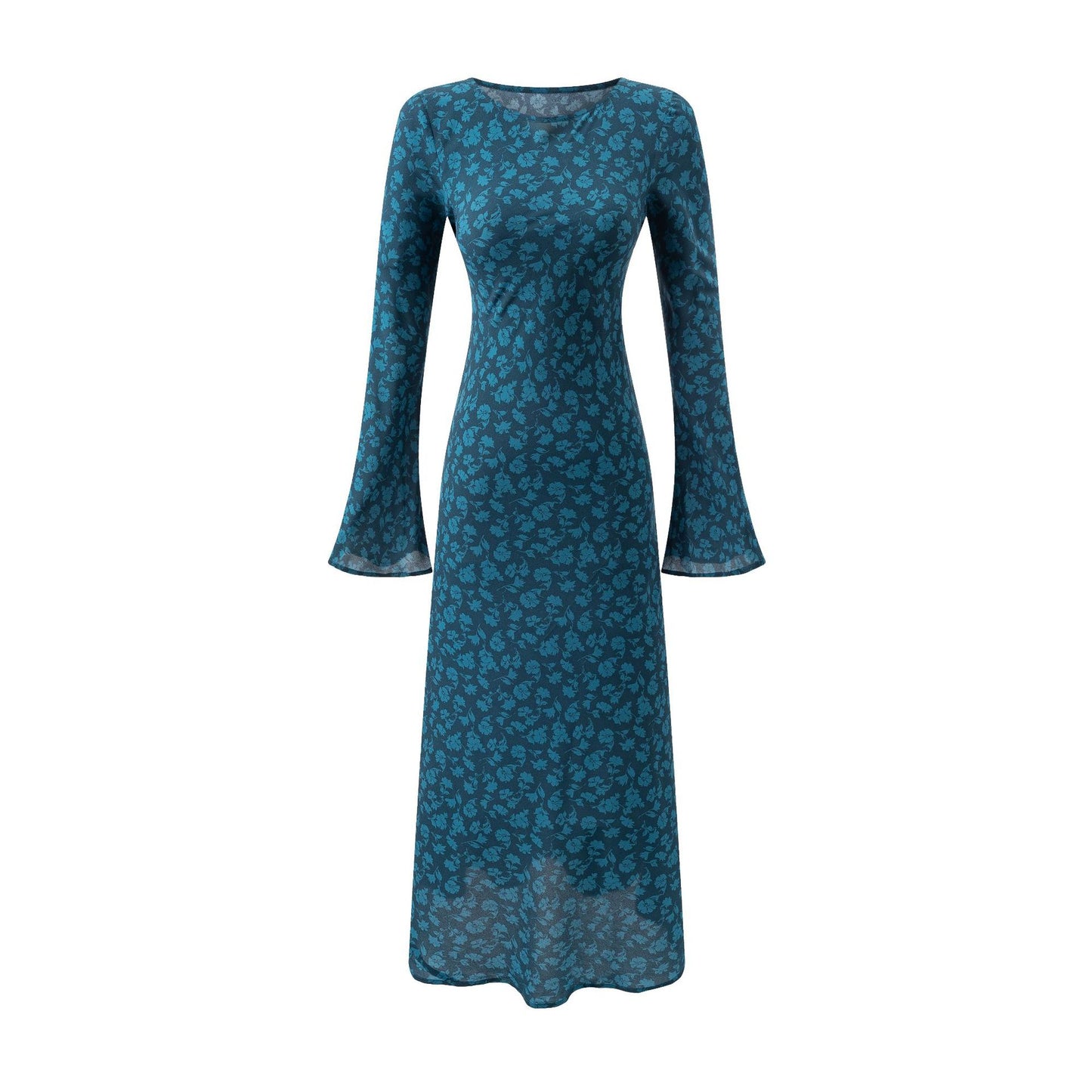 Blue Printed Dress