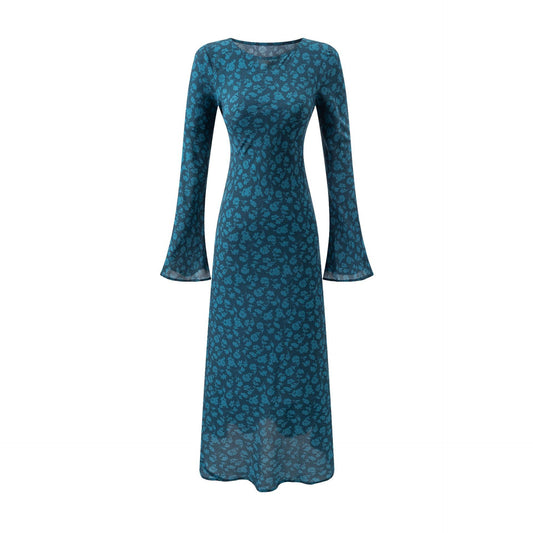 Blue Printed Dress