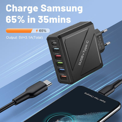 5USB Charger mobile phone charger charging head