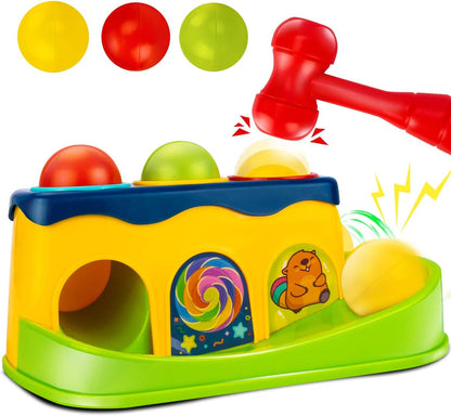 Baby Puzzle Knocking, Music Knocking, Music Knocking, Ball Knocking, Early Education Children Knocking, Small Hammer, Piling Table Knocking, Toy Knocking Baby Toys for 6 to 12-18 Months