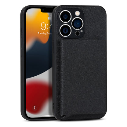 Suitable for iPhone 14 PROMAX plug-in phone case  Apple 11 aluminum alloy wallet phone case IP13 protective case
