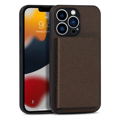 Suitable for iPhone 14 PROMAX plug-in phone case  Apple 11 aluminum alloy wallet phone case IP13 protective case