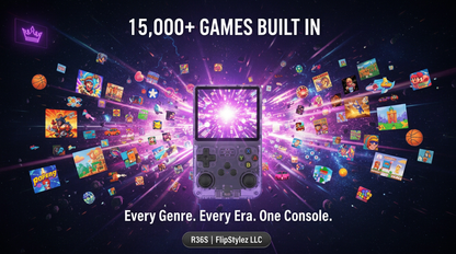 Mini R36S Retro Handheld Game Console | Linux ArkOS System, IPS Screen & 20,000 Games | Compatible with PS1, PSP, GBA, SNES, N64 & More