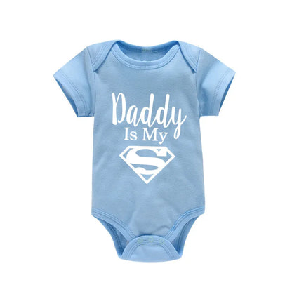 Baby Romper Newborn Baby Boys Girls Clothes Gold Daddy Is My Hero