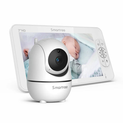SM70 7" Video Baby Monitor, 1080P HD Display, IPS , 24Hour Battery Life, 1000ft Range, Split mode,1080p big screen with 4x zoom