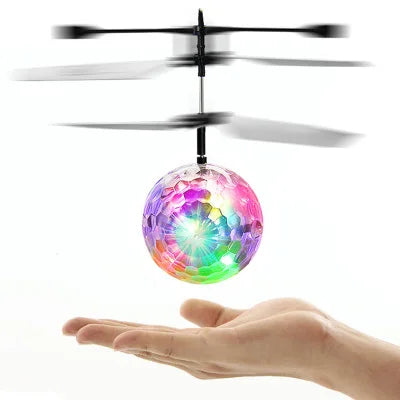 Flying Luminous Ball Toys RC Helicopter Aircraft Plane Flight Balls Led Light Electronic Infrared Induction Toys for Kids Boys