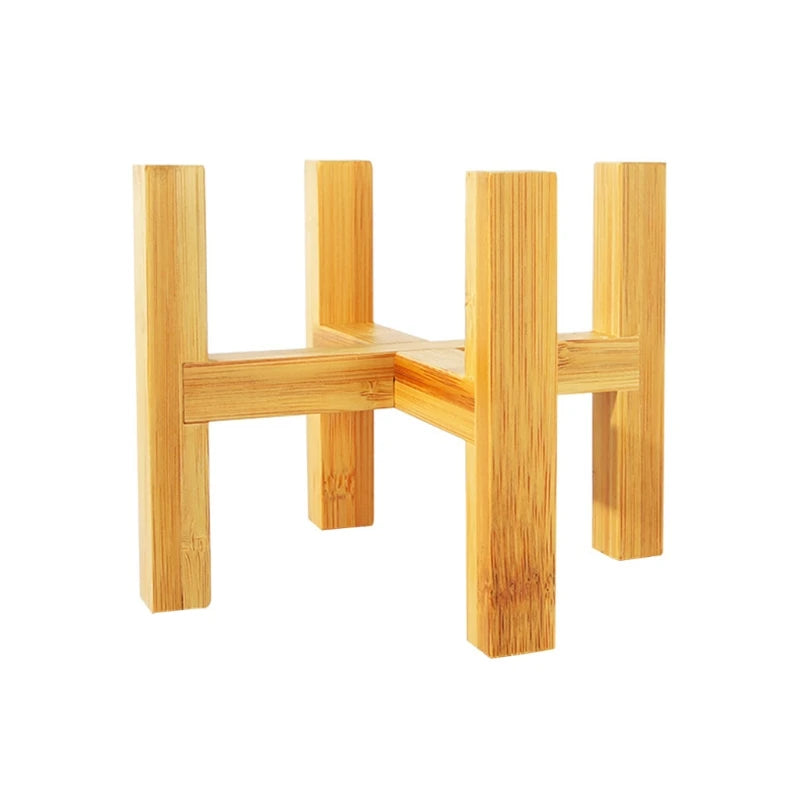 Four-legged Wood Flower Pot Holder Plant and Succulent Flower Pot Base Display Stand Home Garden Patio Decoration Shelf Drop Hip
