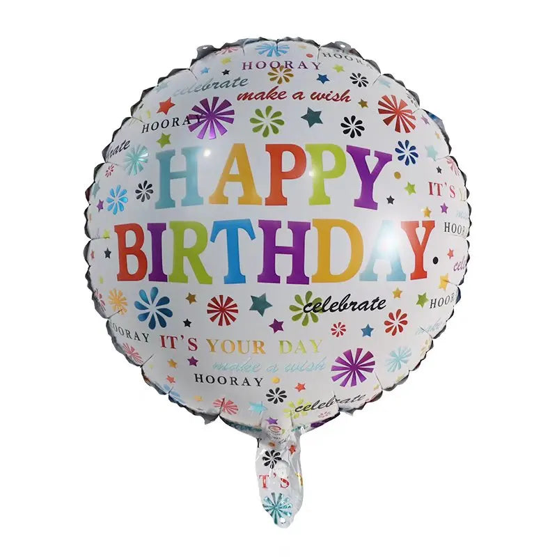 10pcs 18inch Happy Birthday Balloons Baby Shower Balloon Happy Birthday Party Decoration Foil Globos