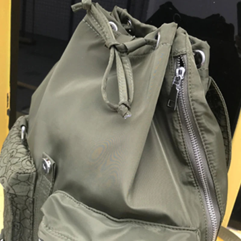 iPinee Oxford Backpack For Women Large Capacity Luxury Designer Schoolbag With Sun Flower High Quality Casual Travel Bag