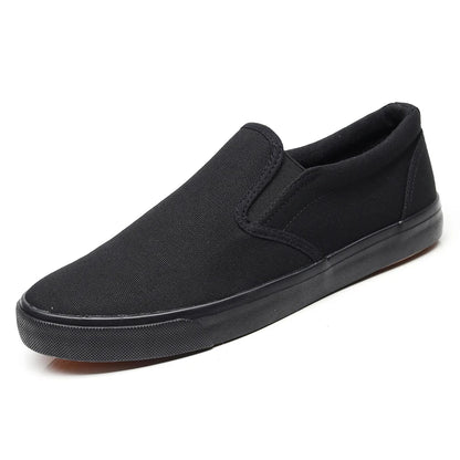 FUQIAO New Canvas Driving Shoes Men Green Black Yellow White Vulcanized Lazy Canvas Shoes Mens Designer Sneakers Fashion Men