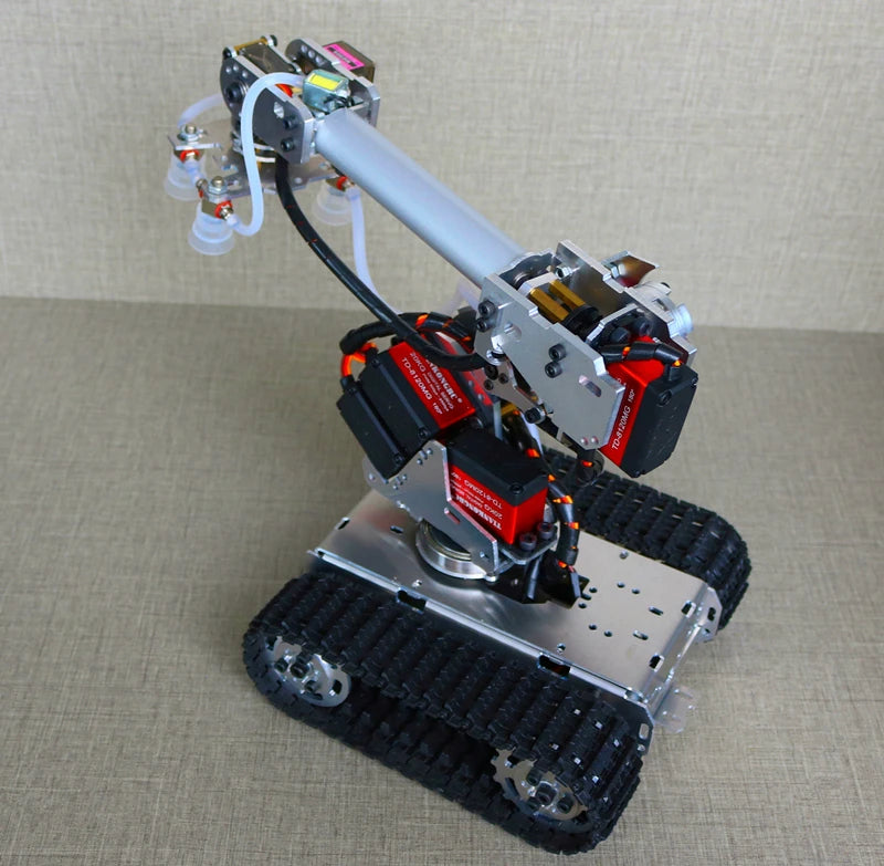Arduino 7 Dof Large Suction Air Pump Robot Arm Multi DOF Manipulator Mindustrial Robotic Model 6-Axis Robot Claw Gripper