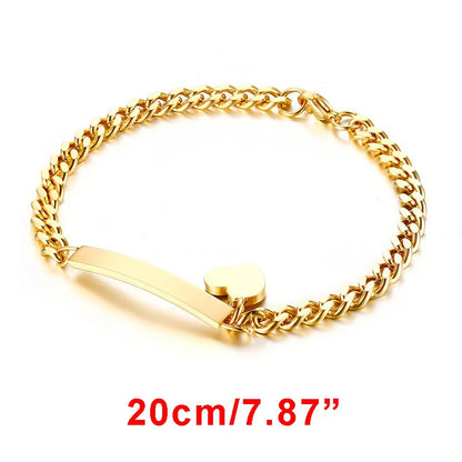 Vnox Custom Baby Girls Bracelets,Anti Allergy Stainless Steel Bracelet for Newborn Mom,Personalized Name Birthday Boy Girls Gift