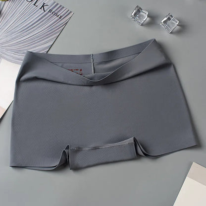 Seamless Women Boyshorts Boxers Cotton Crotch Antibacterial Ladies Safety Pants Thin Underwear for Spring Summer