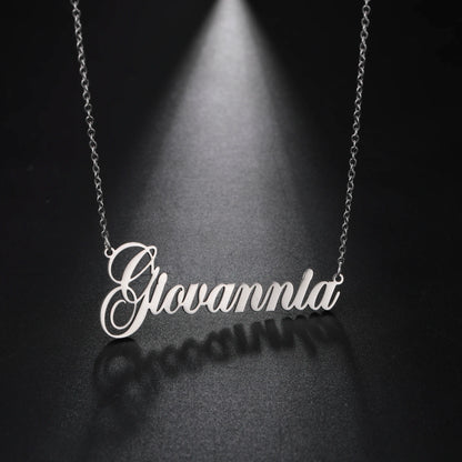 Sipuris Custom Name Necklace Personalized Golden Choker Stainless Steel Necklace For Women Man Customized Jewelry Weddings Gifts