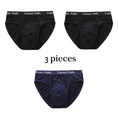 3Pcs/Lot Men's panties Silk  Men's Underwear New  Briefs Men Bamboo Fiber Mens Bodysuit Male Comfortable Solid Underpants