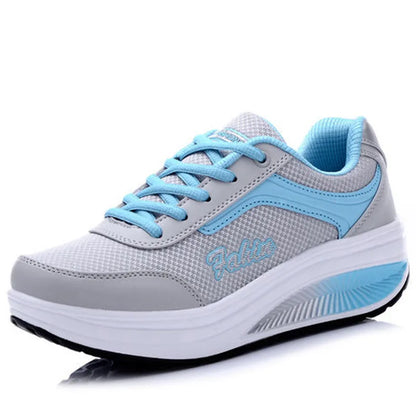 Women Sneakers Autumn Lace Up Vulcanized Shoes Woman Casual Platform Sneaker Women Summer Breathable Mesh Shoes Footwear WSH3779