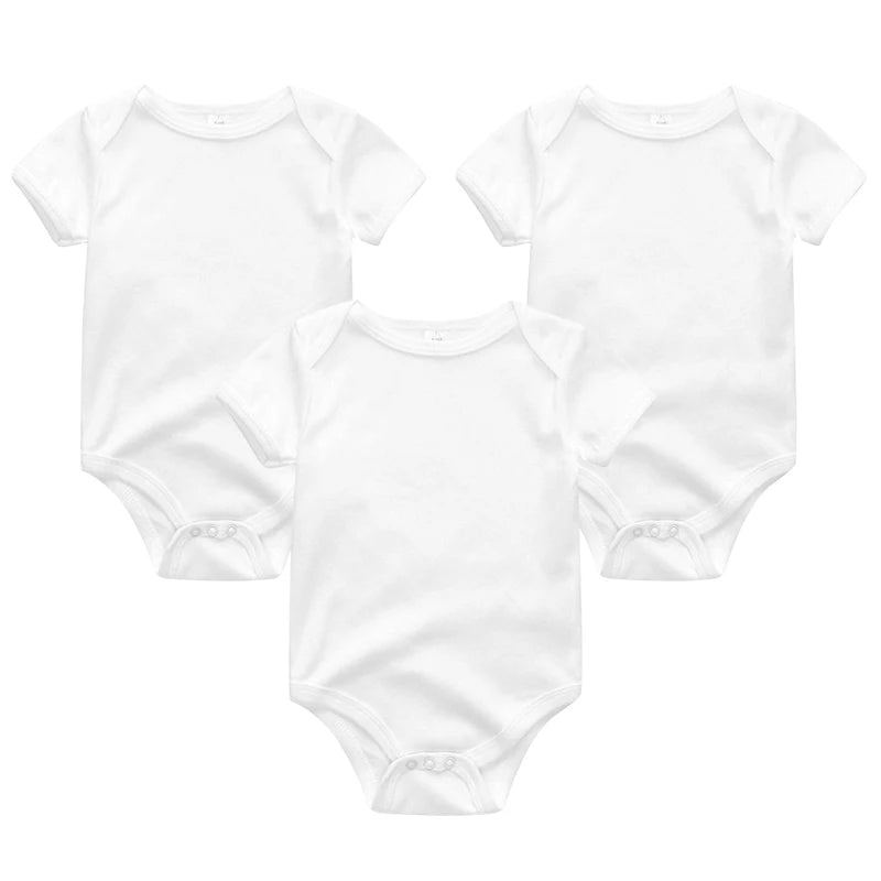 Baby Boy Jumpsuits 3 Pieces Newborn Clothes Set Toddler Girl Bodysuit Kiddiezoom Clothing 100%Cotton Soft Infant Rompers 0-12M