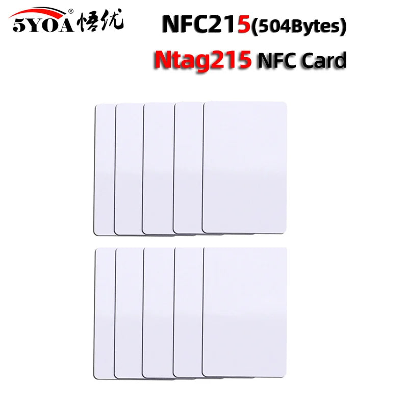 5YOA 50/30pcs NFC Coin Ntag215 TAG Key 13.56MHz 215 Card Universal Label RFID Ultralight Tags Labels 25 mm diameter Round Box