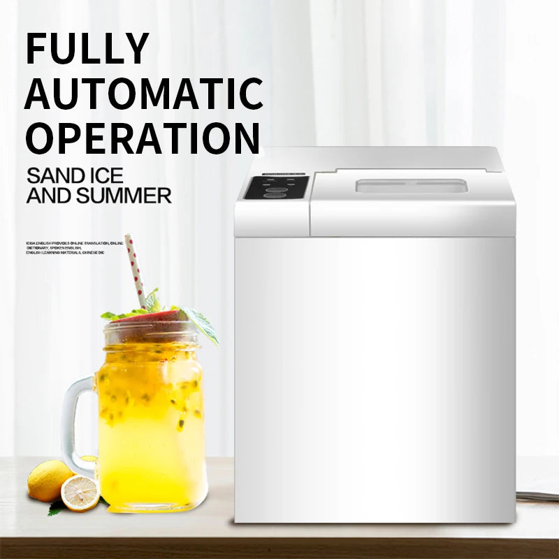 15kg/24H Fully Automatic Ice Maker 1.3L Machine for Commercial Household Small Milk Tea Shop Round Ice Cube Making Machine IM-15