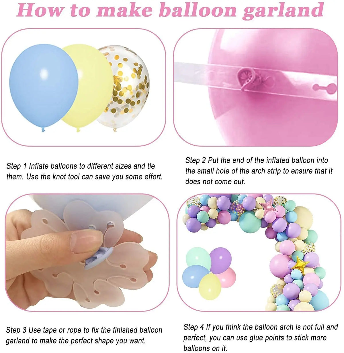 147Pcs Unicorn Birthday Balloons Arch Garland Kit Happy Birthday Banner for Girls Unicorn Birthday Party Decorations Baby Shower