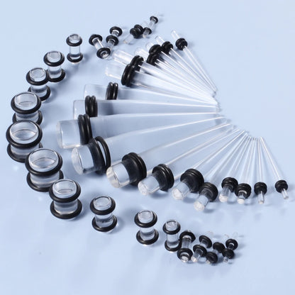 36pcs/lot Acrylic Ear Gauge Taper and Plug Stretching Kits Mixed Color