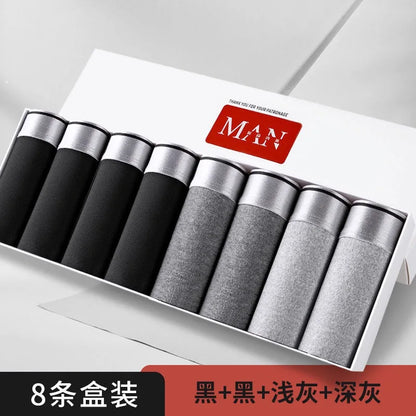 New Men's Underwears Men Panties Boxers Breathable Sexy Male Boxer Solid Underpants Comfortable Plus Size  Mens Underwear Boxers