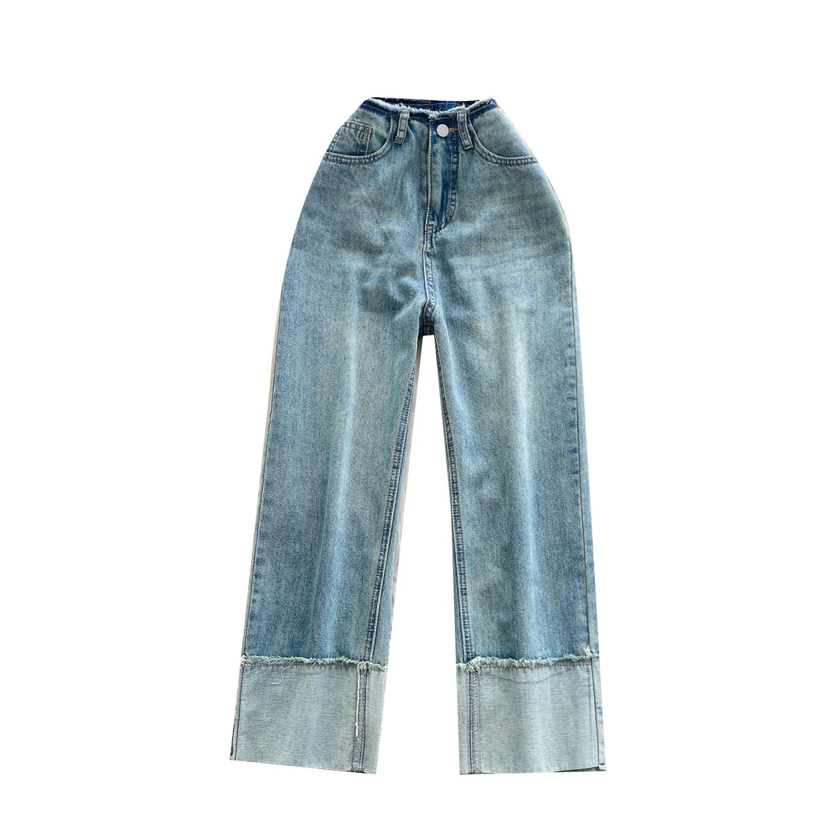 2025 Autumn Vintage Jeans Women Print High Waist Denim Pants Girls Outdoor Pants Wholesale
