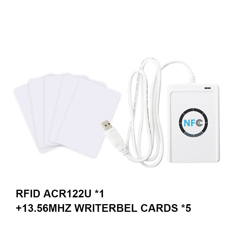 USB ACR122U Contactless Smart Card Access Card Copy Reader IC Property Elevator Decryption Copy Machine 13.56MHZ