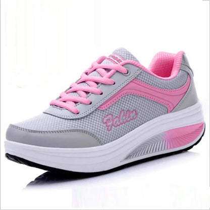 Women Sneakers Autumn Lace Up Vulcanized Shoes Woman Casual Platform Sneaker Women Summer Breathable Mesh Shoes Footwear WSH3779