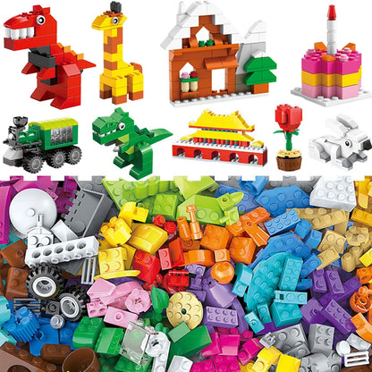1000 Pcs Parts 500 Pieces Creative Designer DIY Toys Boy Girl Friend Model Building Blocks MOC Classical Bricks Christmas Gift
