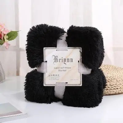 35   New Arrival Long Shaggy Throw Blanket Bedding Sheet Large Size Warm Soft Thick Fluffy Sofa Sherpa Blankets Pillowcase