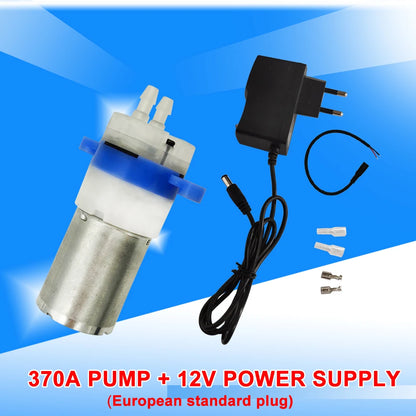 12V Micro DC Water Pump Food Grade Water Dispenser 370 Mini Pump 0.7-1.2L/min Low Noise Long Life Self-priming Pump Customized