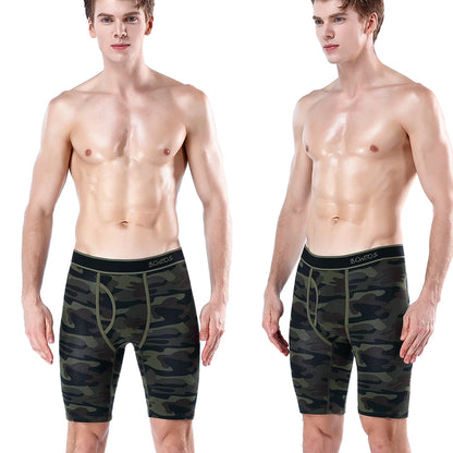 SRBONITOS Long Boxer For Men Underwear High Quality Cotton Men's Panties Man Underpants Boxershorts Shorts Sexy