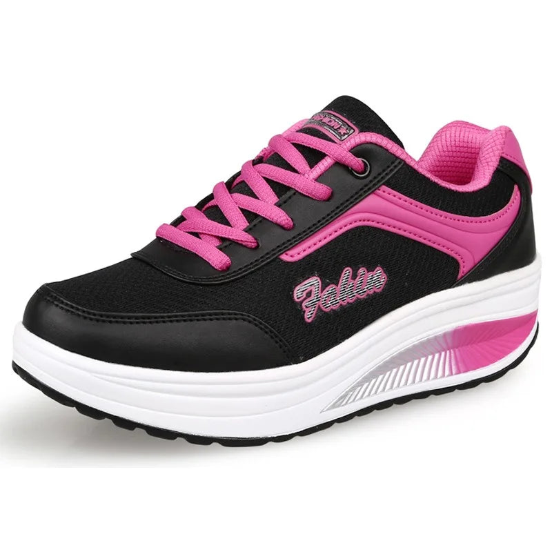 Women Sneakers Autumn Lace Up Vulcanized Shoes Woman Casual Platform Sneaker Women Summer Breathable Mesh Shoes Footwear WSH3779