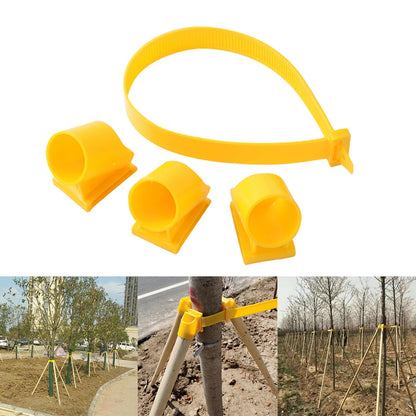 Practical Big Tree Growing Support Stake Bandage Landscape Tree Windproof Fixing Tripod Plastic Cups Greening Gardening Supplies