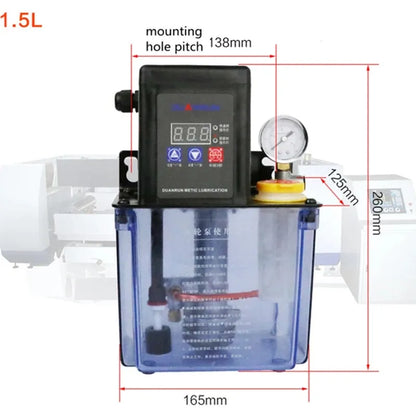 1.5L/2L Lubricant Pump Fully Automatic Fine-carved Injection Molding Machine Volume Discharge Lubricant Pump CNC Bed Gear