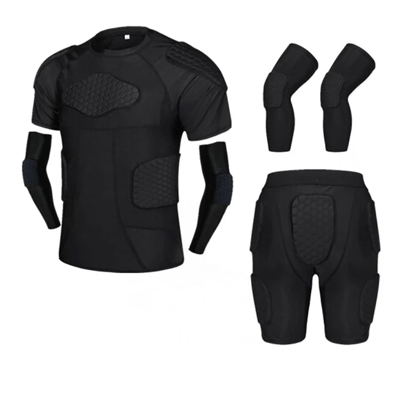 Sports Honeycomb Anti-Collision Suit Anti-Collision T-Shirt Shorts Football Cycling Sports Protective Gear