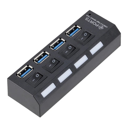 Mini USB HUB 3.0 Super Speed 5Gbps usb3.0 4 Ports HUB Portable Micro USB 3.0 HUB Splitter With External Power Adapter For PC Acc