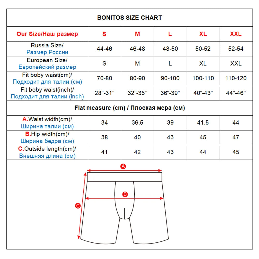 SRBONITOS Long Boxer For Men Underwear High Quality Cotton Men's Panties Man Underpants Boxershorts Shorts Sexy