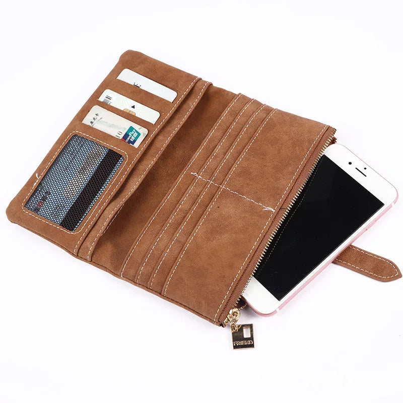 Luxury Designer Women's Long Wallet New Multi-card Position Clutch Handbags Female Multi-function Coin Purse Card Holder Pouch