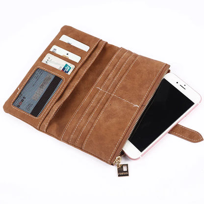 Luxury Designer Women's Long Wallet New Multi-card Position Clutch Handbags Female Multi-function Coin Purse Card Holder Pouch