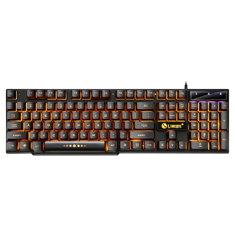 USB Wired Gaming Keyboard Mouse Set PC Rainbow Colorful LED Backlit  Gamer Gaming Mouse and Keyboard Combos Kit Home Office