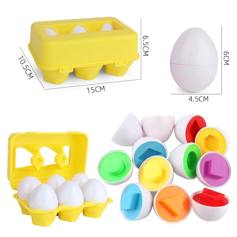 Montessori Games Baby Toy Smart Egg Shape Match Puzzle For Kids  Baby Development Toy Educational Toy For Children 1 2 3 4 Year