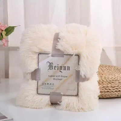 35   New Arrival Long Shaggy Throw Blanket Bedding Sheet Large Size Warm Soft Thick Fluffy Sofa Sherpa Blankets Pillowcase