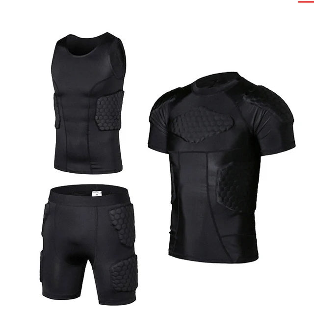 Sports Honeycomb Anti-Collision Suit Anti-Collision T-Shirt Shorts Football Cycling Sports Protective Gear