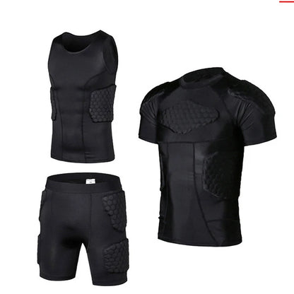 Sports Honeycomb Anti-Collision Suit Anti-Collision T-Shirt Shorts Football Cycling Sports Protective Gear