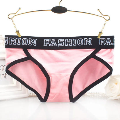 Sports Fitness Cotton Boxer Pants Elasticity Belt Women's Underpants Breathable Antibacterial Knickers Loose Hip-Wrapped Briefs