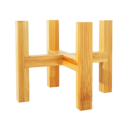 Four-legged Wood Flower Pot Holder Plant and Succulent Flower Pot Base Display Stand Home Garden Patio Decoration Shelf Drop Hip